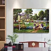 Diamond Painting-DIY Full Round Drill House Garden(50*40cm)