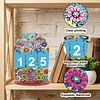 DIY Wooden Annual Reading Count Ornament  Year's Reading Tracker Desk Kit Track up to 999 Books, Comes with a Base