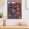 Colorful Cat - 11CT Stamped 3 Strands Cross Stitch 40*50cm/15.75*19.69in