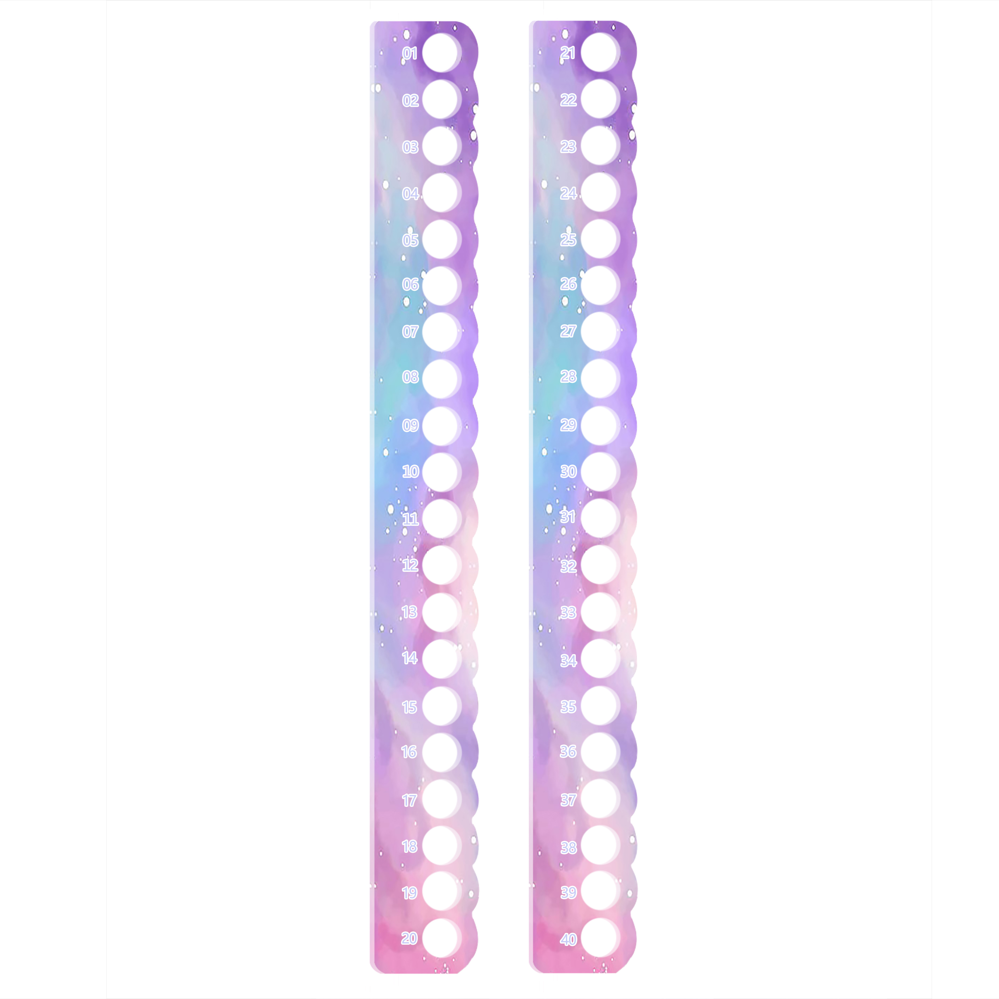 (2pcs) 40 holes Embroidery Floss Organizer Cross Stitch Thread Holder Line Storage Boards