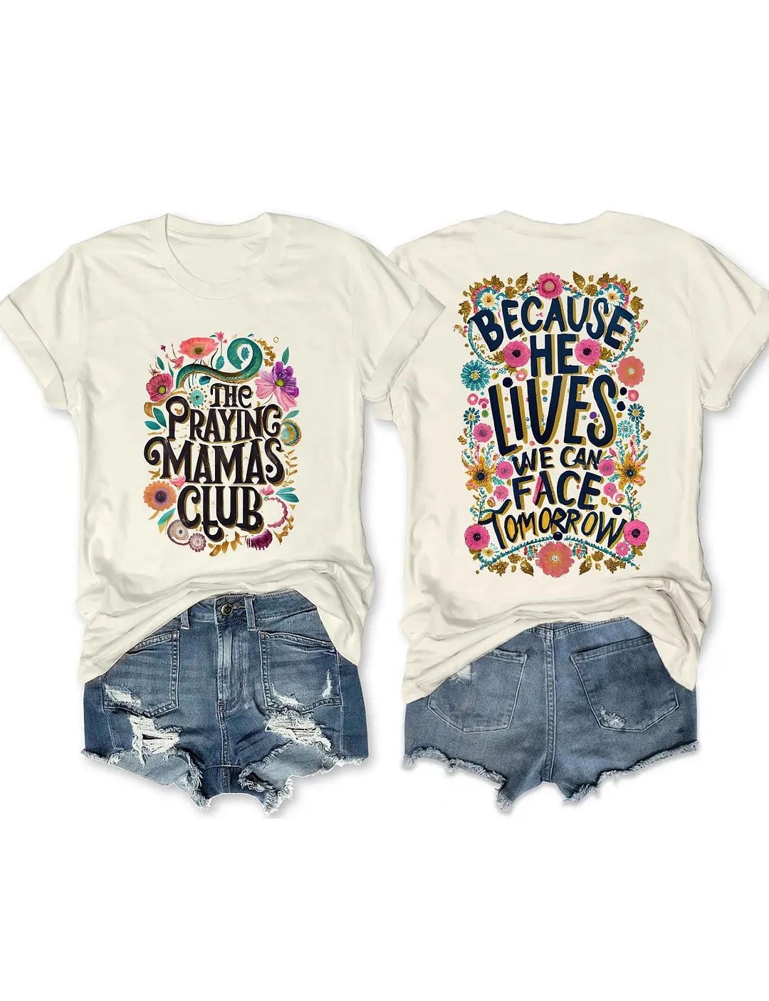 Praying MAMAS Club Christian T-shirt