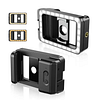 APEXEL 3 in 1 Mobile Phone Macro Lens with LED Fill Light 15X Macro Lens + 17mm Thread Lens Adapter for iPhone 15/15Pro/15Pro Max, Samsung, Android Phones