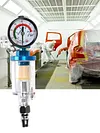 1/4inch Thread Spray Gun Air Regulator Gauge +In-line Oil Water Separator Filter
