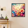 >SALE<5D DIY Full Round Drill Diamond Painting 3D Rose Kit Home Decoration 30x30cm