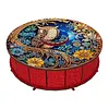 DIY Wooden Diamond Art Painting Storage Box Kit with Rotate Lid Diamond Art Painting Holder Box for Adults Beginners Home Office Decor