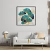 Ginkgo Leaf  - 9CT Partial Beaded Cross Stitch Kit(45x45cm)