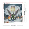 Diamond Painting -DIY Round Drill Firefighters and the Twin Towers(40*40CM)