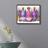 >SALE<5D DIY Partial Special Shaped Drill Diamond Painting Gnome Kit Home Decor40x50cm