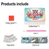Diamond Painting Owl 2027 Paper Calendar Monthly Flip Tabletop Calendar Kit