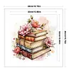 Flowers And Books-11CT Stamped Cross Stitch 40*40cm/15.75*15.75in