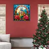 Rose Castle Glass Painting-Paint by Numbers Acrylic Painting 40*40CM