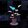 500LED Programmable Indoor Plant Magic Glow Potted Plants Colorful Glowing Artificial Plant Bonsai, Magic Indoor Plant LED Night Light for Home Indoor Plant Decoration (Without Pot)