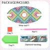 Diamond Painting Wine Glass Rack DIY Wine Glass Holder Storage Rack Diamond Art Acrylic Organizer Stemware Rack Kit