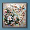 Diamond Painting-DIY Crystal Rhinestone Butterfly Flower