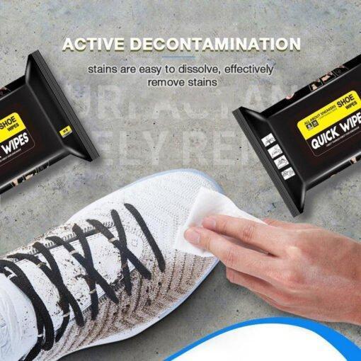 💯Gentle on shoes, tough on dirt and stains.-White Shoe Quick Wipes