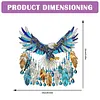(US Local)DIY Diamond Painting Art Pendant Window Hanging Eagle Dream Catcher