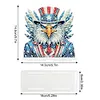 Acrylic American Flag Eagle 5D DIY Diamond Art Paper Towel Storage Rack Decor