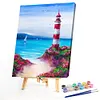 Ink Lighthouse-Paint by Numbers Acrylic Painting 40*50CM