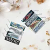 (US Local)8Pcs Christmas Themed DIY Diamond Painting Bookmark for Reading Enthusiasts