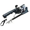Portable Folding Fishing Rod Telescopic Fishing Pole with Reel Line Travel Rods