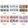 6Pcs Diamond Painting Animal and Flower Handmade Card Wish Greeting Cards