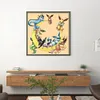 (Stamped/Counted) Evolution Form Of Pok&eacute;mon Eevee - 11CT Cross Stitch 50*50cm/19.69*19.69in