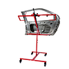 [US Local Warehouse] Multifunction Paint Stand Bumper Stand Adjustable 90 Degree Rotating Paint Holder with 4 Wheels Hang Automotive Panels Fenders Bumpers Car Parts