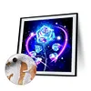 Blue Rose-Paint by Numbers Acrylic Painting 20*20cm
