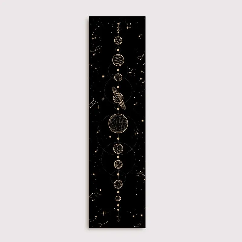 Moon Phase Tapestry Wall Hanging Lunar Eclipse Cycle Psychedelic Carpet Sun Moon Tapestries Bohemian Psychedelic Wall Decoration