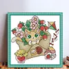 Summer of Stamps -14CT Stamped Cross Stitch Kit(19*19cm)