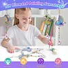 5Pcs DIY Diamond Painting Wind Chimes Crystal Window Suncatcher Craft Set Birthday Gifts Home Garden Decor