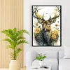 (Big Size) Deer With Flowers - 11CT Stamped Cross Stitch 40*60cm/15.75*23.62in