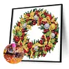 Christmas Wreath-Partial Speical Shaped Diamond Painting 30*30CM