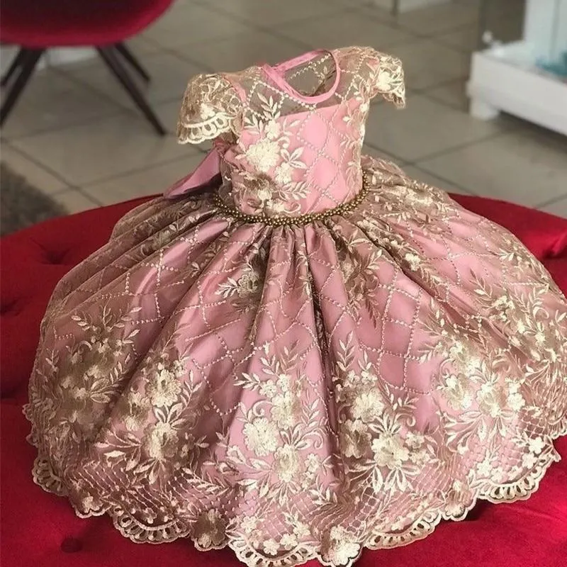4-10 Yrs Fancy Baby Girls Dress New Year Party Evening Gowns Elegant Princess Dress Ball Gowns Wedding Kids Dresses For Girls