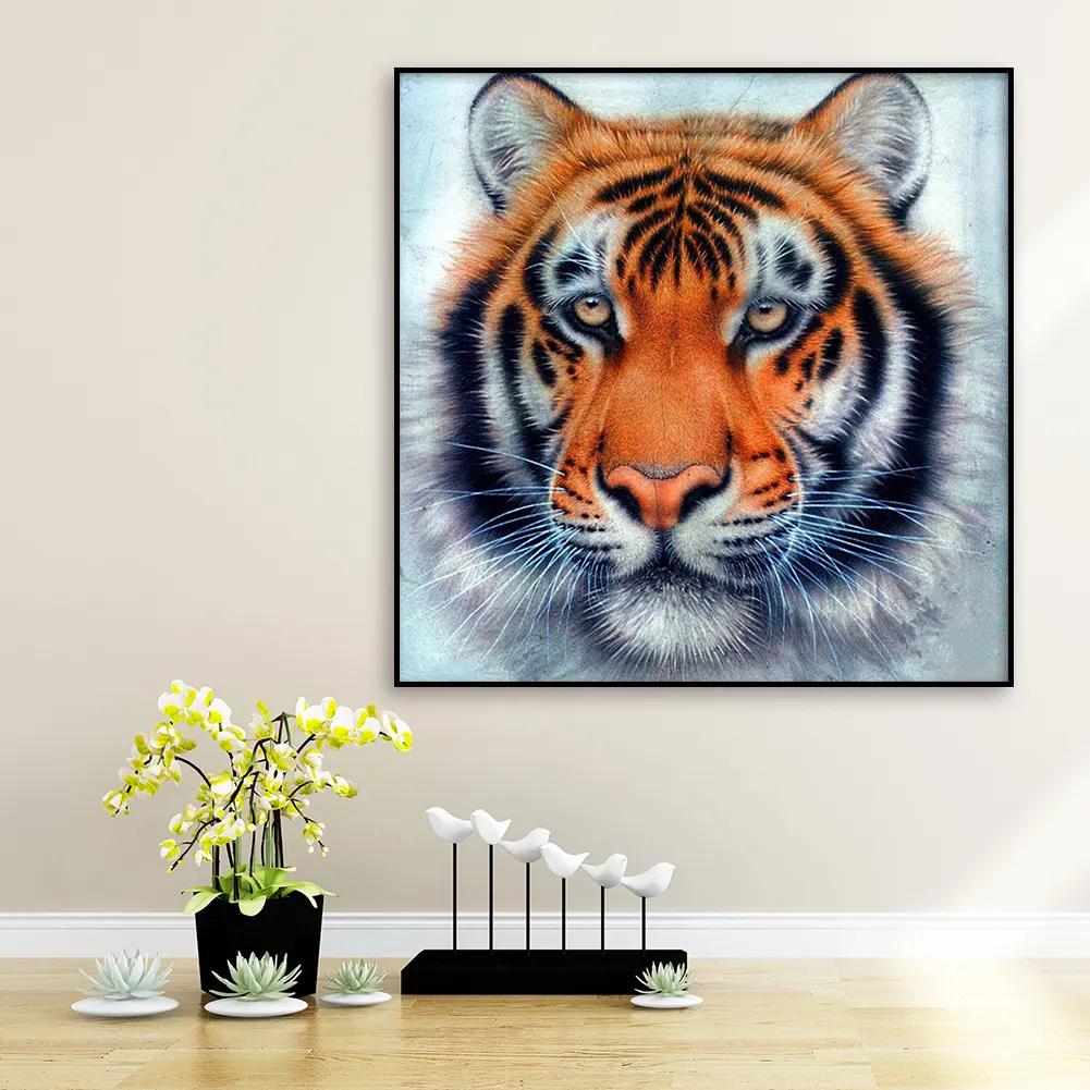 Diamond Painting - Full Round Drill - Tiger(30*30cm)