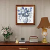 (US Local)Paint By Numbers Kit On Canvas DIY Oil Art Vase Picture Home Decor40x40cm