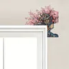 (US Local)House Tree Diamond Painting Art Door Right Angle Sign for Indoor Outdoor Wall