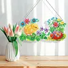 (Single Sided) Diy Floral Animal Special Shaped Diamond Painting Pendant