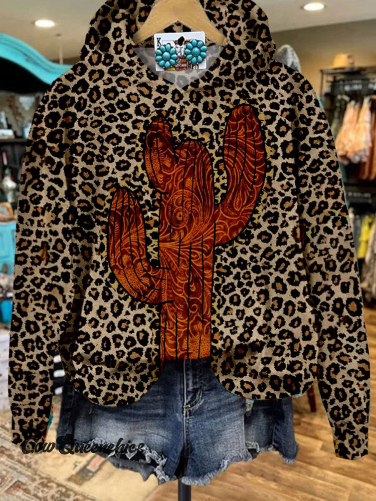 Women&rsquo;s Vintage Western Print Casual Sweatshirt Multicolor / S