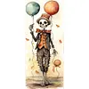 Cr&acirc;ne Avec Ballon-Perceuse Ronde Peinture Diamant-30*70CM (Grande Taille)