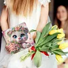 (US Local)6PCS Bear DIY Diamond Art Greeting Cards Congratulations Cards & Gifts