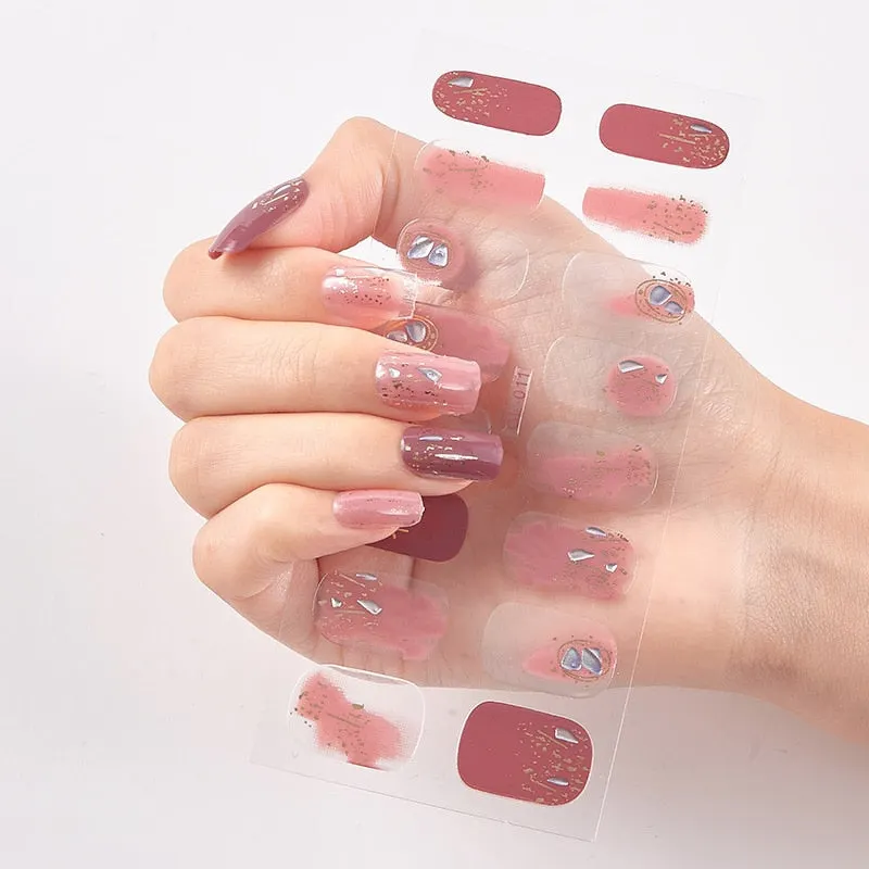 Three Sorts 0f Nail Stickers Nail Wraps DIY Full Cover Nail Stickers Novidades Designer Nail Decals Nails Sticker Designer