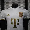 Joyfball 2025/2026 Player Version Bayern Munich 125-Year Anniversary Kit  White（The player version jersey is a bit tight, please pay attention to the size selection）