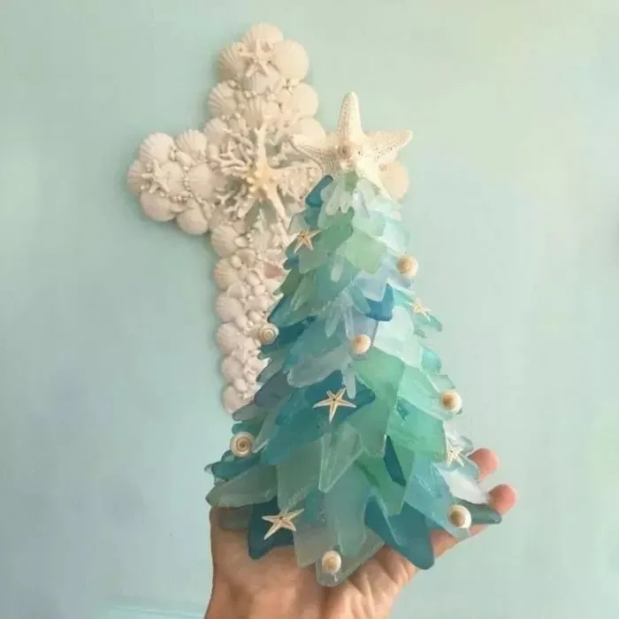Clearance Sale - 🎄Sea Glass Christmas Tree