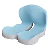 Memory Foam L-Shaped Integrated Seat Cushion with Lumbar Support Sitting Pillow