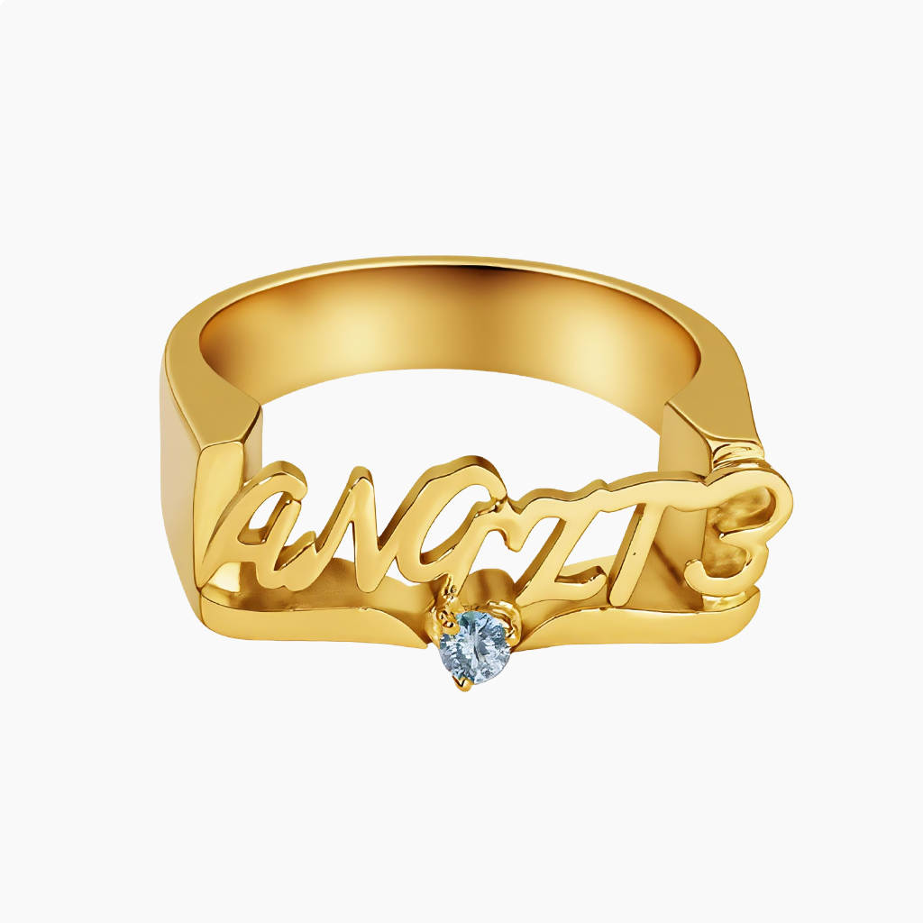 Custom Name Ring