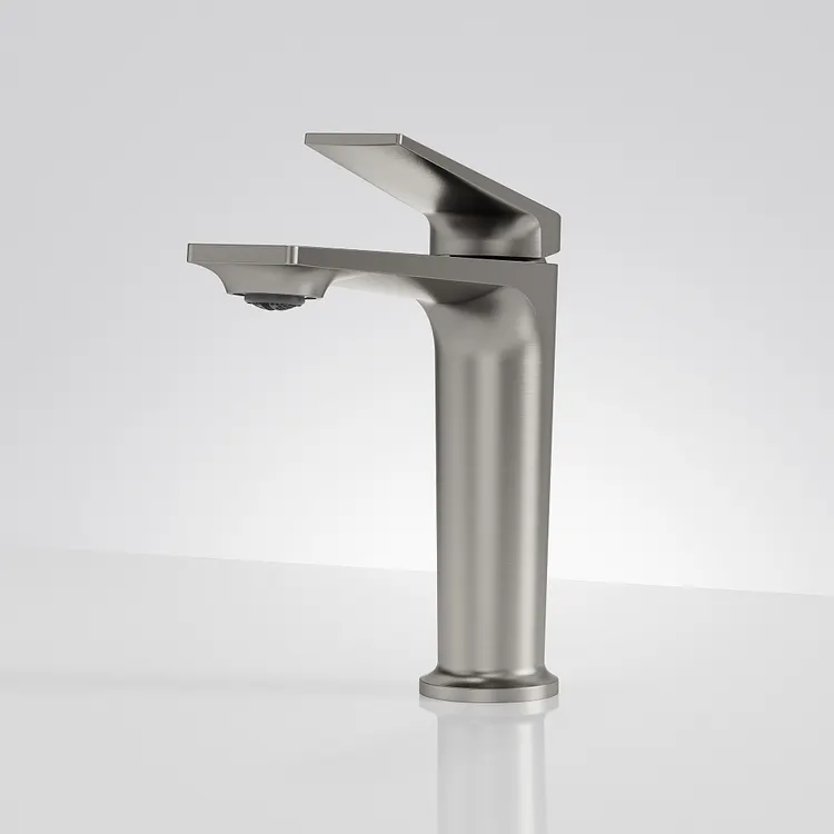 EVERSTEIN Modern Single Handle Bathroom Sink Faucet in Brushed Nickel SFS-1303B-NK