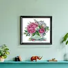 Peony-14CT Stamped Cross Stitch 31*29cm/12.2*11.42in