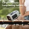 Portable Waist Fan Rechargeable Hands-Free Hanging Neck Fan 100 Speeds 13000RPM with Light for Travel Camping Outdoor Jobsite Sports Golf