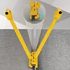 [US Local Warehouse] 2-in-1 Standing Seam Roof Hand Seamer Color Steel Tile Manual Bite Plier 90 &180 Double Fold Mechanical Lock Jaw Width 6 Inches Designed for Roofers